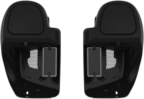 Vista 6 de Moto Onfire Guantera de carenados de pierna inferior para Harley Touring 2014+, Vivid Black Lowers calentadores de pies, Negro (Vivid Black)