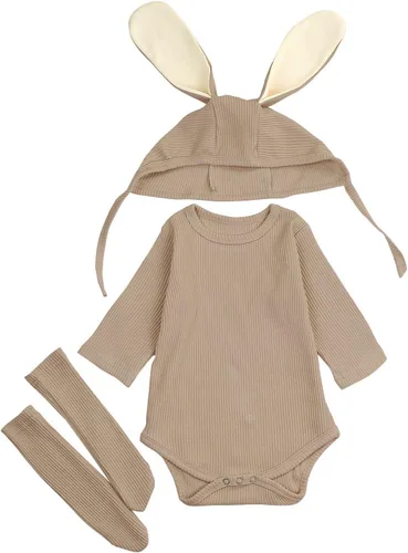 Vista 4 de AGQT Babys Bunny Costume Easter Halloween Outfit Set Size 0-24 Months