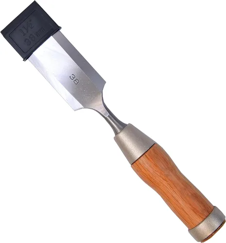 Vista 5 de KAKURI Juego de 6 cinceles de madera japonesa, estilo mixto japonés y occidental, fabricados en Japón, cinceles profesionales resistentes NOMI