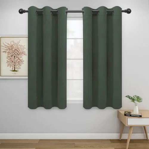 Vista 50 de Easy-Going - Cortinas opacas para dormitorio, aislamiento térmico sólido con ojales, cortinas de ventana para reducción de ruido, cortinas