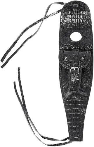 Vista 6 de Bolsa de tanque de combustible de cuero sintético para motocicleta, bolsa central de consola de salpicadero, bolsa negra para modelos Harley