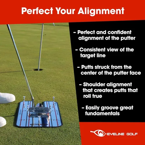 Vista 4 de Genuine EyeLine Golf Alignment Putting Mirror - Top Training Aid on the PGA Tour - See Rapid Improvement - Helps Beginner, Junior, and Scratch