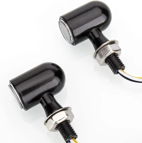 Vista 6 de Intermitentes LED para Motocicleta Mini Señales Giratorias Pequeñas Luz Indicadora Micro Delantera Trasera Compatible con Harley Davidson Honda