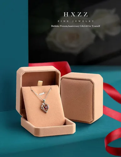 Vista 3 de HXZZ Fine Jewelry - Collar con colgante de plata de ley con topacio azul suizo, amatista, citrino, peridoto y ópalo, regalo para mujer, Gema