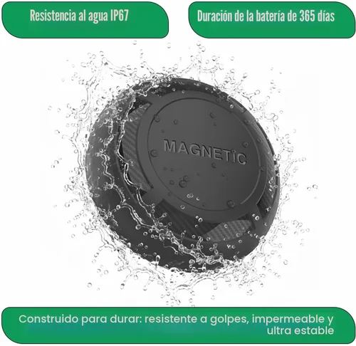 Vista 5 de Rastreador GPS oculto magnético para vehículos: 365 días de duración de la batería, sin suscripción, dispositivo de seguimiento de automóvil oculto