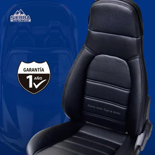 Vista 6 de Mazda Miata kit de funda para asiento delantero estándar 1990-1996 negro, piel de imitación