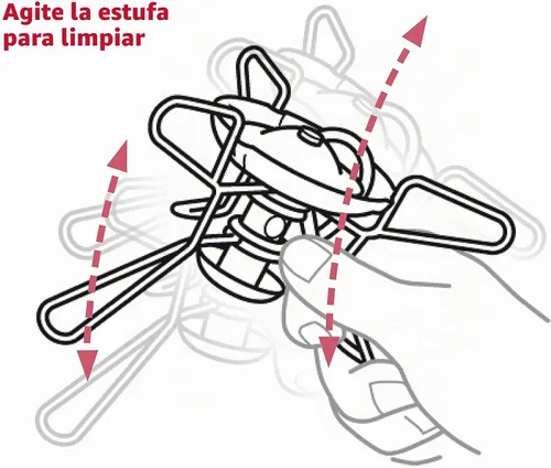Vista 3 de MSR WhisperLite - Estufa compacta para camping y mochilero