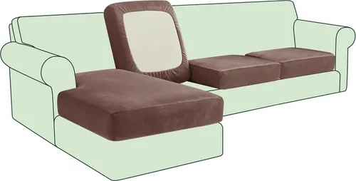 Vista 69 de CHUN YI - Funda elástica para cojín de sofá mediano, funda de asiento de sofá para mascotas, adecuada para sillón y sofá biplaza con tela lavable