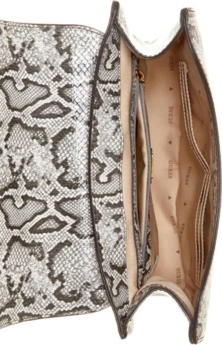 Vista 3 de GUESS Bolsa de sillín con solapa de flota, Natural