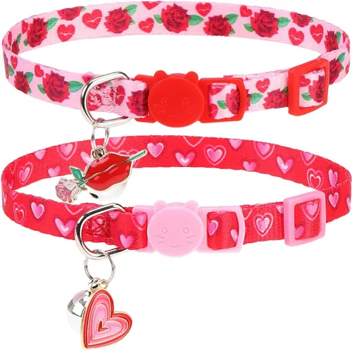 Vista 33 de PUPTECK Airtag - Collar de gato ajustable con campanas, collar de gatito ajustable para niñas y niños pequeños, cachorro, conejito, bonito accesorio