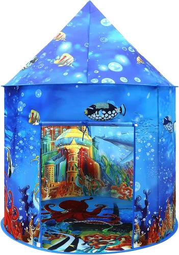Vista 7 de Tienda de campaña de dinosaurio para niños de 48 x 48 x 43 pulgadas realista para niños pequeños como juguetes de dinosaurio, perfecta para niños