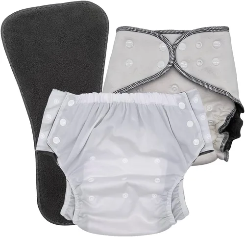 Vista 23 de EcoAble Juego de pañales de tela nocturna para niños grandes, de 6 a 16 años Bragas protectoras para necesidades especiales para incontinencia