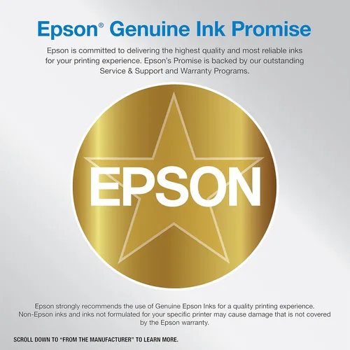 Vista 4 de Epson EcoTank Photo ET-8500 Impresora inalámbrica a color todo en uno Supertank, blanco, grande y papel fotográfico premium S041727, 68 libras, alto