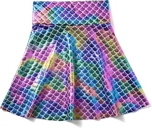 Vista 2 de Vestido de sirena para niñas, traje de cumpleaños de sirena, tutú de sirena para niñas