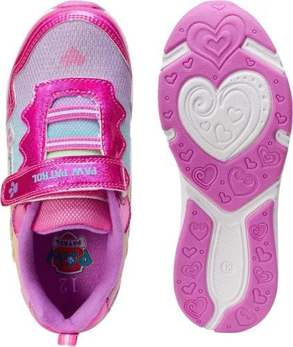 Vista 5 de Nickelodeon Tenis de Paw Patrol para niñas, sin cordones, con luz LED (niñoniño pequeño), Multi, 0 Toddler