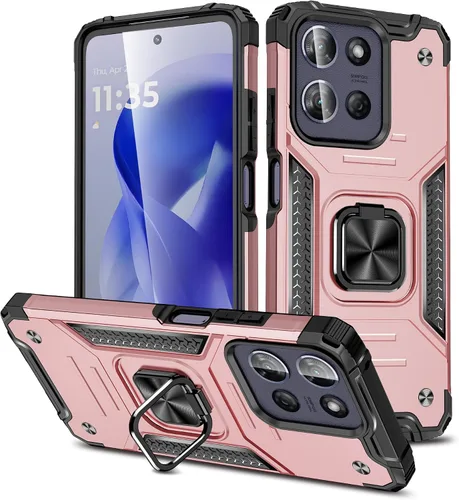 Vista 13 de Funda delgada para Moto One 5G Ace con protector de pantalla, absorción de golpes, resistente a prueba de caídas, con soporte de automóvil, funda