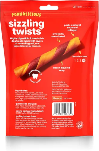 Vista 3 de Oinkies Porkalicious - Golosinas para perros con sabor a tocino, 8