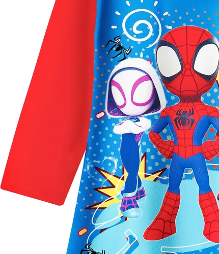 Vista 4 de NOTLY Girls Amazing Costume Dress Toddler Cartoon Hero Cosplay Gown Little Kids Playwear Clothes Party Outfit