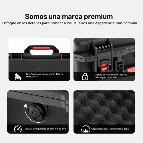 Vista 5 de STARTRC Estuche rígido impermeable para DJI Mavic 4 Pro Drone Combo, Fly More Combo, se adapta al control remoto RC 2/RC Pro 2, hasta 9