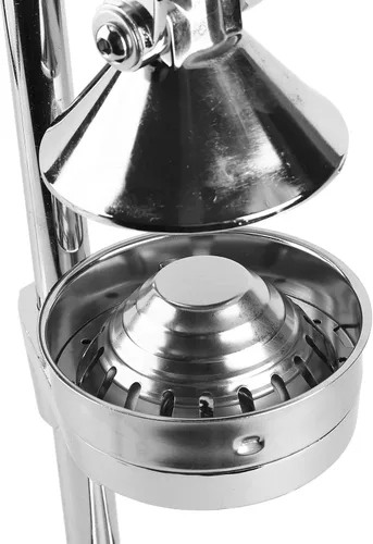 Vista 7 de Exprimidor de limón naranja para encimera, exprimidor de prensa manual de acero inoxidable, diseño separado, exprimidor de naranjas, uso rudo