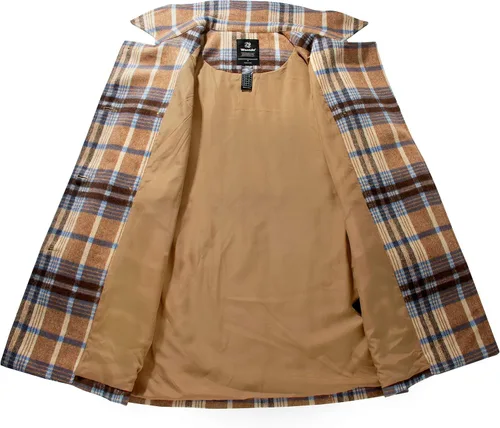 Vista 3 de Gabardina Wantdo para mujer, para invierno, con cinturón, con doble botonadura