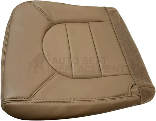 Vista 6 de 1999 Ford F250 F350 F450 Lariat Super Duty - Funda de asiento de cuero sintético (vinilo) de repuesto en Prairie Tan (con asiento para bebé