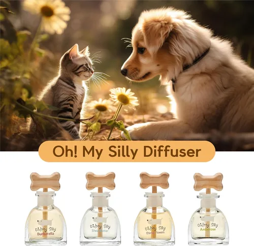 Vista 9 de EVENDAY Oh My Silly - Difusor de varillas apto para mascotas, alimentado por AromaGuard y aceites aromáticos del Reino Unido, neutralizador