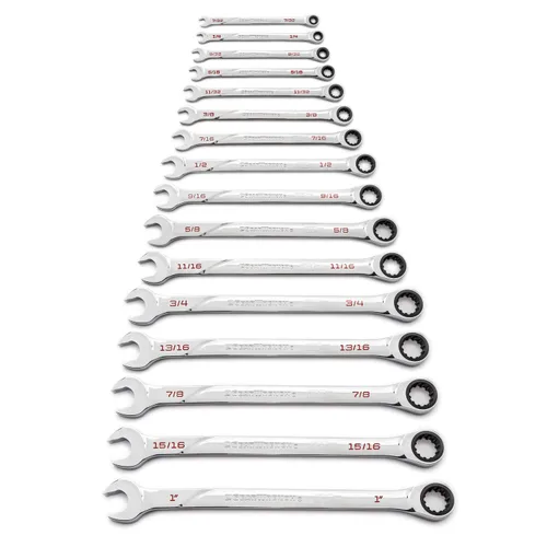 Vista 5 de GEARWRENCH Juego de llaves combinadas de trinquete universal 120XP de 7 piezas, SAE - 86452
