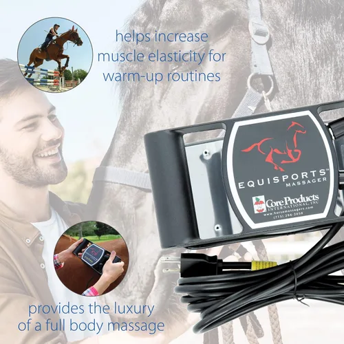 Vista 5 de Core Products Equisports Masajeador de velocidad variable calmante para tejido profundo para caballos y equinos