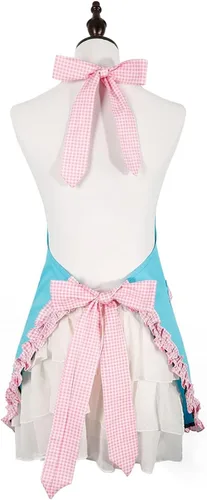 Vista 2 de RosieLily Retro Aprons for Women with Pockets Vintage Apron Kitchen Apron for Cooking Baking Cute