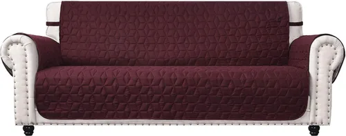 Vista 14 de Ameritex - Funda impermeable de sofá, 100 % antideslizante, acolchada, protector de muebles para perros, niños y mascotas; funda de sofá, lavable a