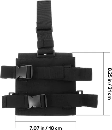 Vista 6 de BESPORTBLE Bolsa de pierna de tela Oxford para viajes, camping, senderismo, aventura, ajuste seguro para teléfonos móviles, tarjetas bancarias