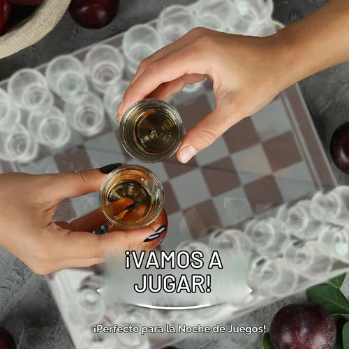 Vista 6 de Juego de ajedrez con vasos de chupito