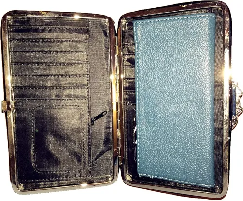 Vista 2 de Western - Monedero con diseño de alas de ángel para mujer en 6