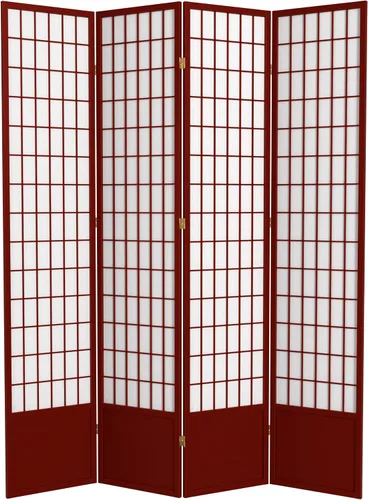 Vista 17 de Red Lantern Pantalla Shoji de 7 pies de alto, color natural, 8 paneles