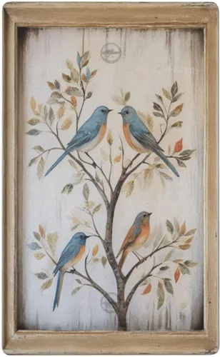 Vista 55 de Cubiertas Decorativas para Interruptores de Luz Arte de Pájaros BirdArt 1 Gang Salida Dúplex Individual Placa de Pared Placa de Interruptor Placa