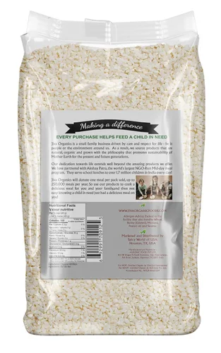 Vista 9 de Jiva Organic Idli Rice - Bolsa de 10 libras, sin OMG, orgánico USDA, vegano, perfecto para Idli y Dosa, arroz parboiled de grano corto