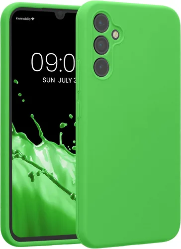 Vista 25 de kwmobile Funda compatible con Samsung Galaxy A13 4G - Funda delgada de silicona TPU - Acabado suave al tacto - Amarillo radiante