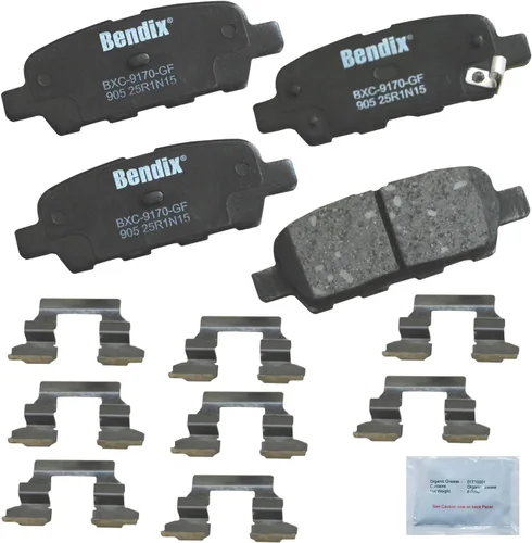 Vista 172 de Bendix Priority1 CFC154 - Juego de pastillas de freno de disco para Avanti II, Century, LeSabre, Regal, Riviera, chasis comercial, DeVille