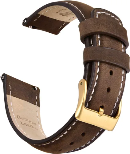 Vista 16 de Ritche Correas de Reloj de Cuero de Liberación Rápida Regalo de Navidad, Correas de Reloj Genuinas para Hombres y Mujeres, Correa de Reloj de Cuero