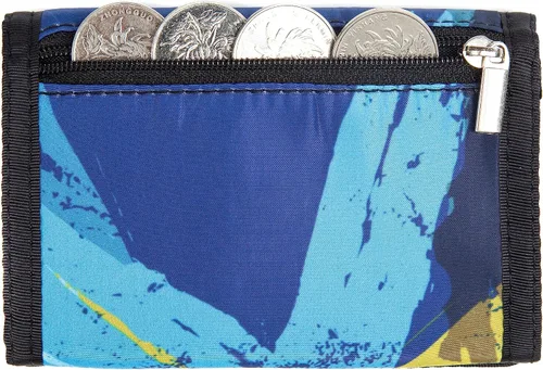 Vista 5 de Billetera para niños y niñas, cartera para niños pequeños, billetera de lona triple para exteriores, para niños y niños, cartera novedosa