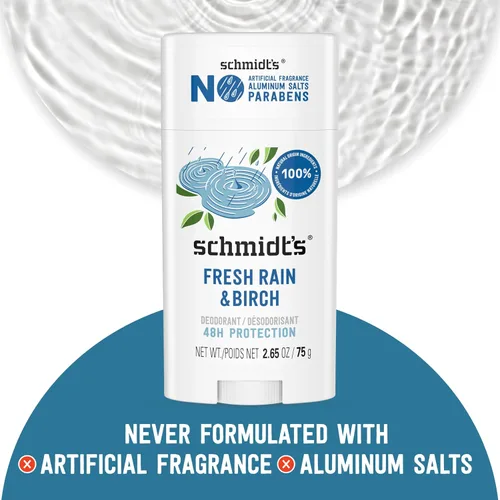 Vista 5 de Schmidt's Desodorante sin aluminio Fresh Rain & Birch Aluminium Free 2.65