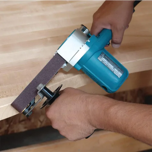 Vista 7 de Makita 9031 lijadora de banda de velocidad variable 5A, 1-18pulgadas por 21pulgadas