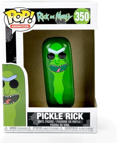 Vista 4 de ¡Funko San Diego Comic-Con 2019 Pop! Rick & Morty: Pickle Rick Figura de vinilo que brilla en la oscuridad, multicolor, 3.75 pulgadas