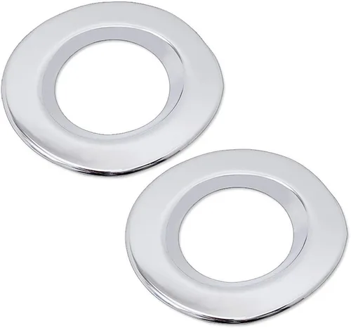 Vista 3 de 2 unids ABS cromo luz delantera niebla lámpara marco cubierta de ajuste decorativo reemplazo para Nissan marzo micra 2010-2012