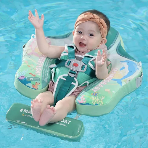 Vista 8 de Mambobaby - Flotador de natación para bebé, no inflable, con UPF 50+, tamaño mejorado y sólido, flotador de piscina, suave, impermeable, agradable