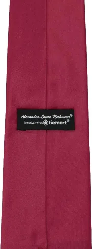 Vista 239 de tiemart Corbata de color sólido para hombre Longitud estándar