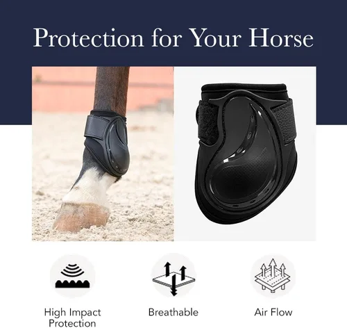 Vista 4 de LeMieux Botas de caballo Fetlock compatibles con los impactos - Equipo de protección y equipo de entrenamiento - Botas equinas, envolturas