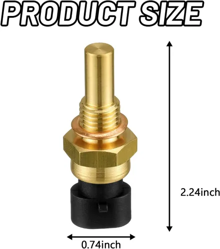 Vista 2 de 1 PC Sensor de temperatura del refrigerante del motor, Sensor de temperatura ECT Compatible con Chevy GMC Cadillac Buick, Reemplazo OEM#12608814