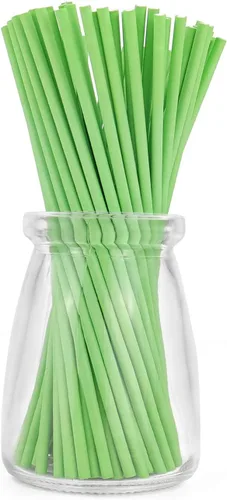 Vista 12 de 100 palitos de papel para paletas de papel, 6 pulgadas por 5/32 pulgadas (azul)